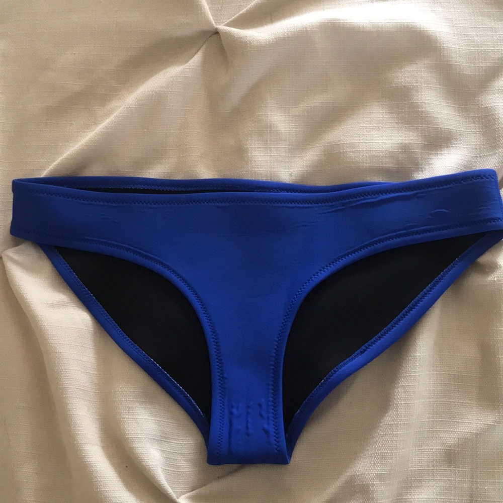 Blue triangl bikini bottoms